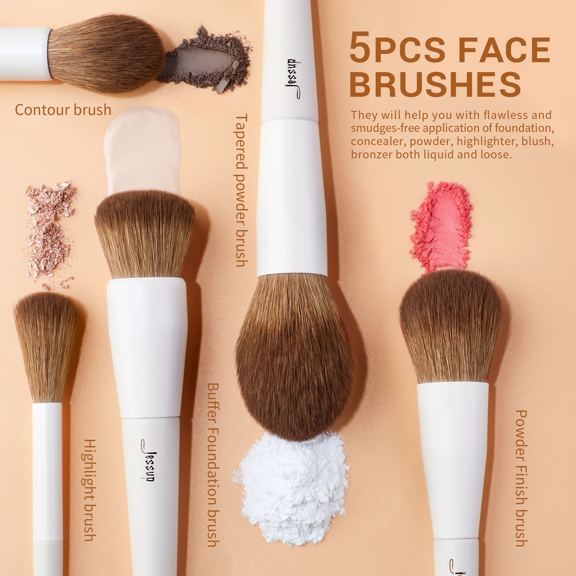 Makeup Brushes 10-14Pc Makeup Brush Set Synthetic Foundation Brush Powder