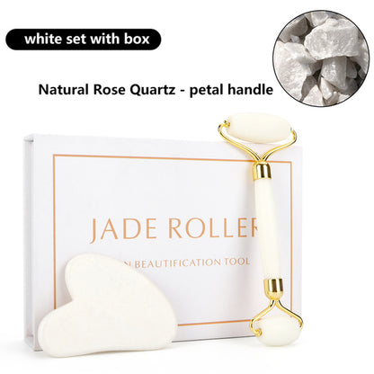 Facial Body Massager Roller Jade Stone Beauty Massage Tools