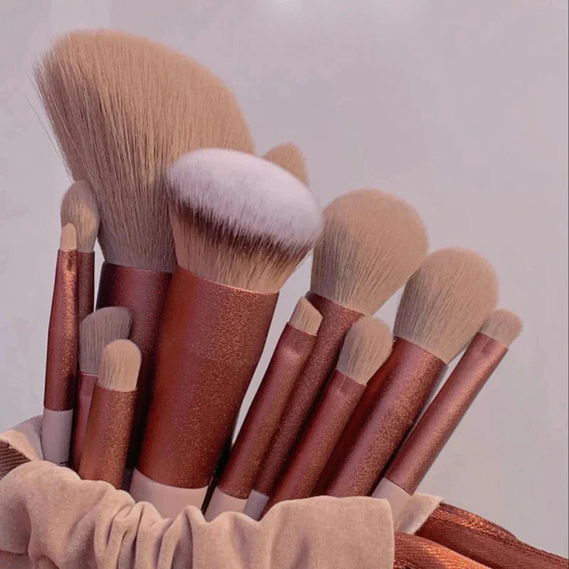 13Pcs Soft Fluffy Makeup Brushes Set for Cosmetics Foundation Blush Powder